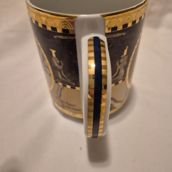 Fathi Mahmoud Pate et email Limoges fonde en 1942 Egyptian Mug/Cup - Picture 6 of 7